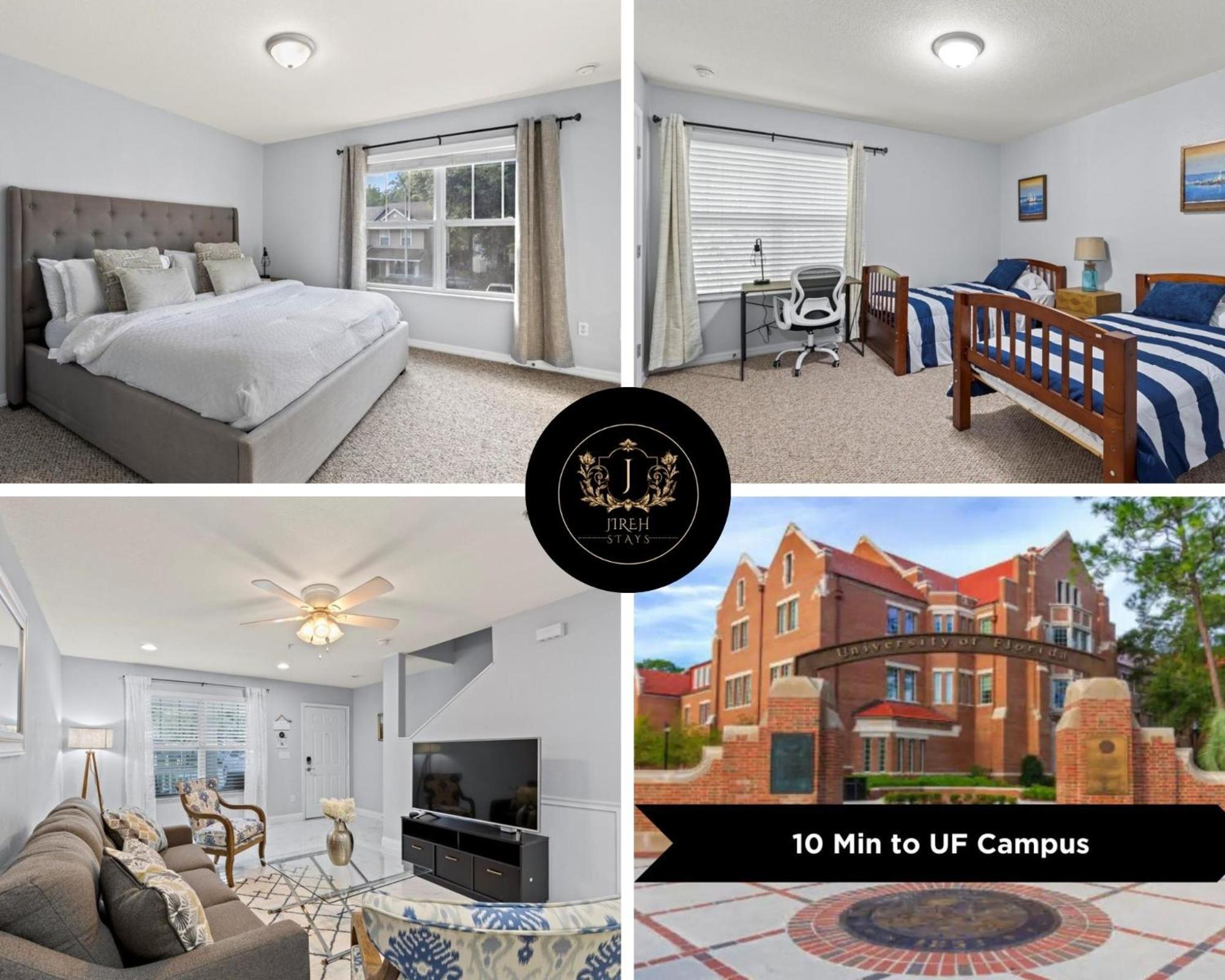 King Bed Cozy Townhouse 10 Min From Uf Βίλα Γκέινσβιλ Εξωτερικό φωτογραφία